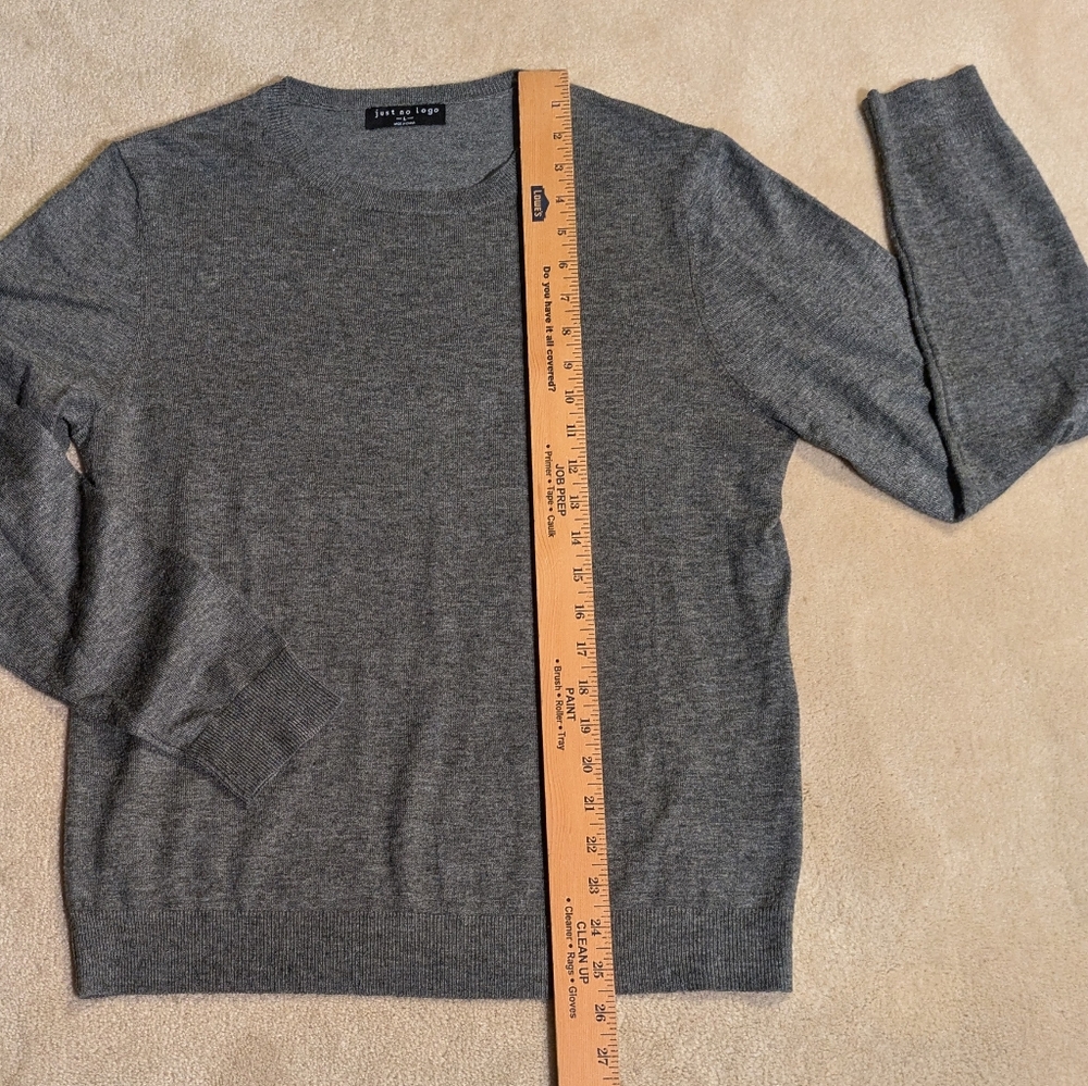 Just No Logo brand silk and wool long sleeve crew neck sweater | Size L - Picture 5 of 9